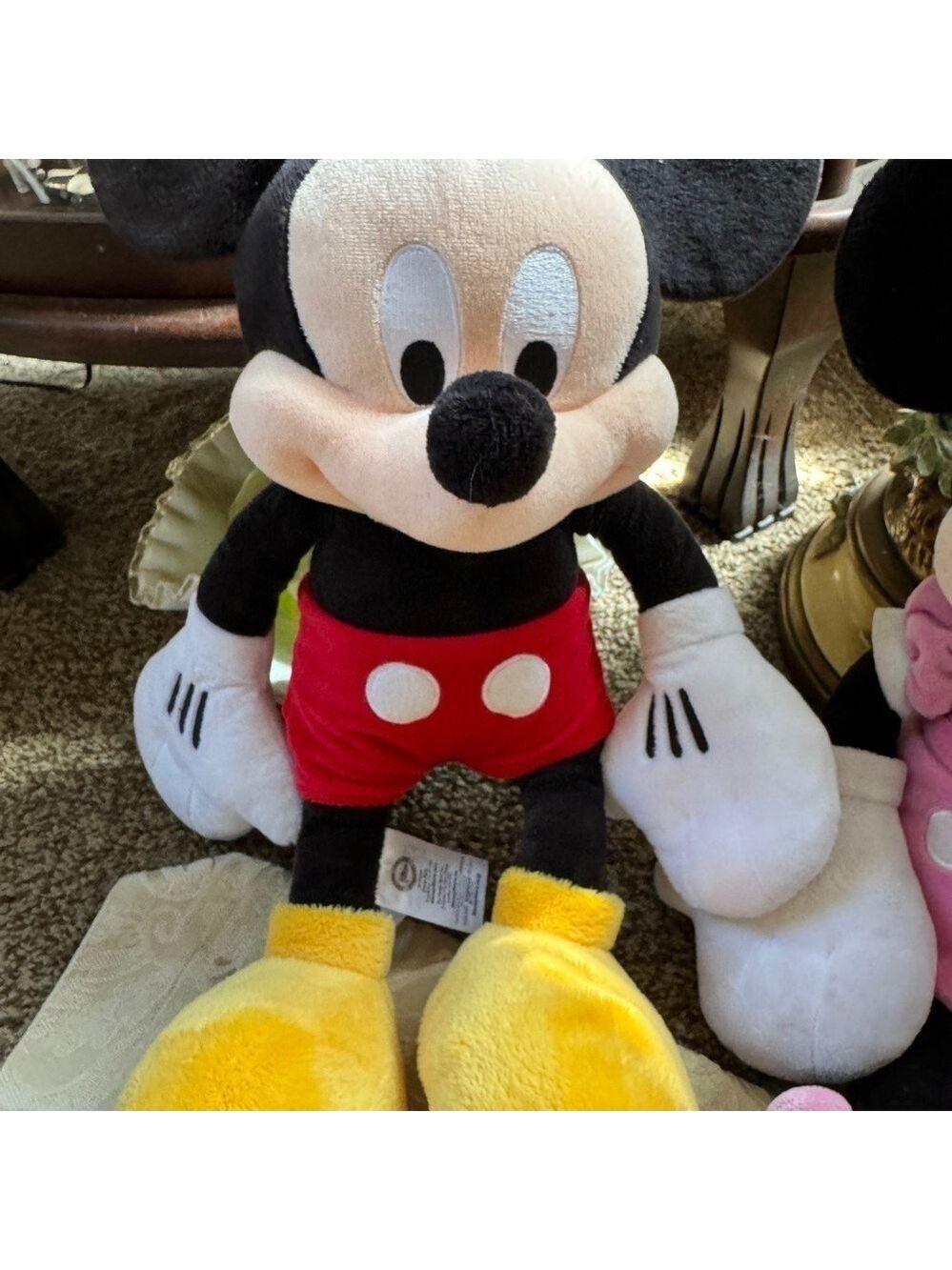 Disney Set of 3 Mickey Mouse, Minnie Mouse and Baby Minnie Stuff Toys - Picture 3 of 7